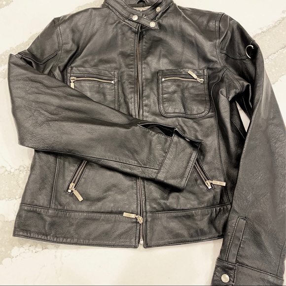 Authentic Leather Moto Jacket - Picture 4 of 8